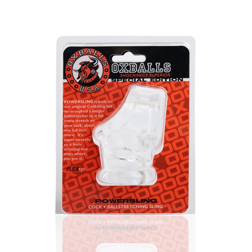 Oxballs POWERSLING Cock & Ball Sling (Clear)